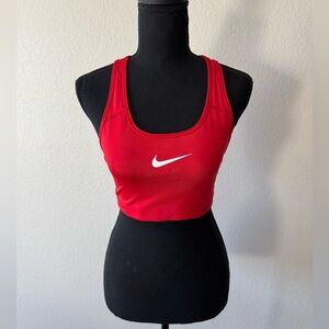 Nike Victory Compression Sports Bra Candy Apple Red Size Medium